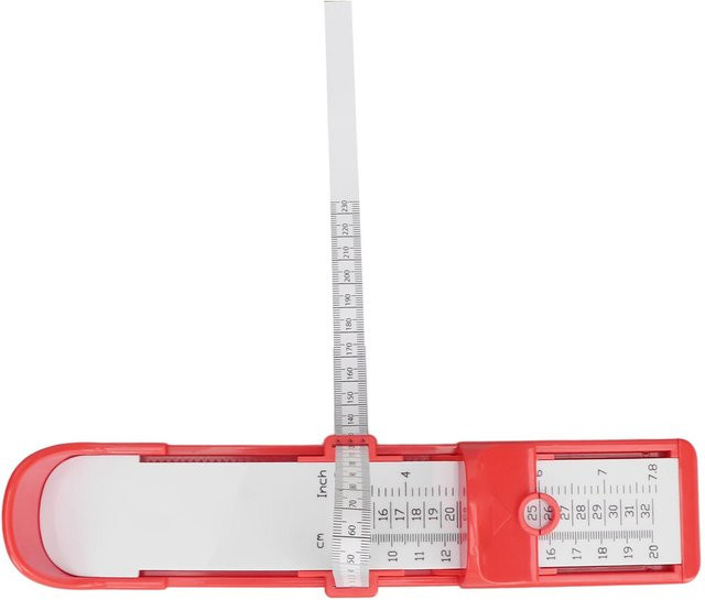 GoolRC Kinderfußmessgerät in Rot mit 20 cm Messbereich - Bild 1