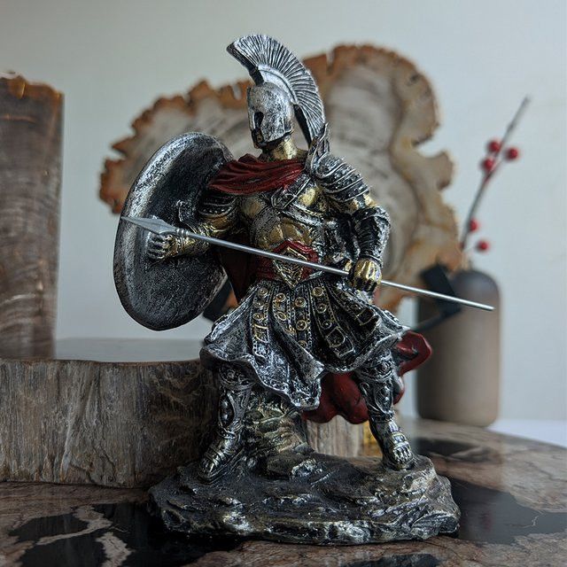 Misvial Gladiator Harz Skulptur Spartan Krieger Figur als Sammlerstatue für deine Tischdekoration - Bild 1