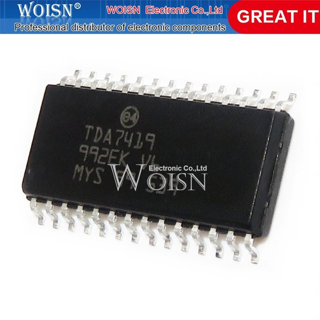 10 Stück Chipsatz TDA7419 7419 SOP-28 in Schwarz - Bild 1