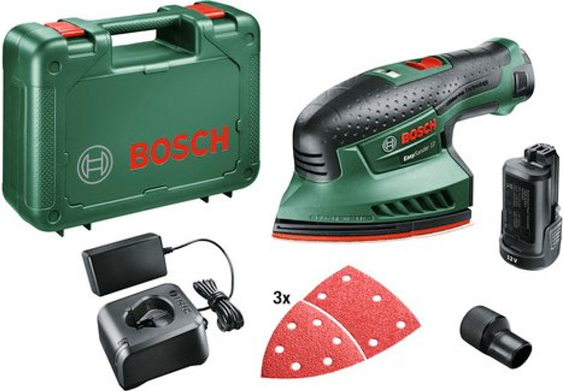 Bosch EasySander 12 Akku-Multischleifer in Grün und Schwarz mit 12V Akku - Bild 2
