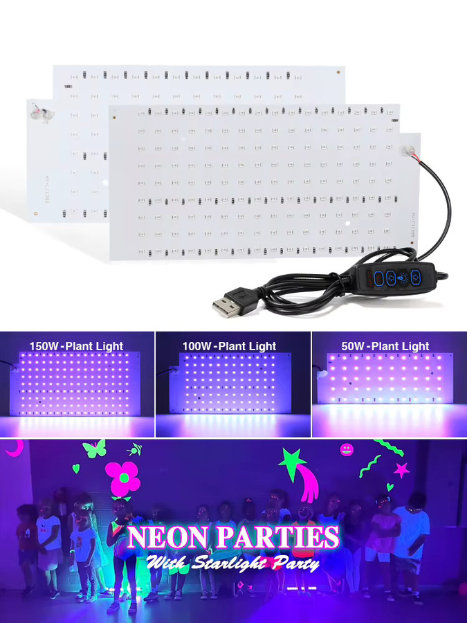 PARKSON UV-Schwarzlicht LED Lampe mit 395nm 400nm Wellenlänge und USB-Anschluss in Weiß - Bild 5