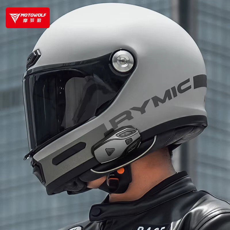 MOTOWOLF Bluetooth-Motorradhelm-Headset in Schwarz für Voll- und Halbschalenhelme - Bild 3