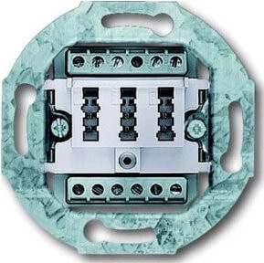 Busch-Jaeger TAE-Anschlussdose aws 2x6/6 NFF 0242/04 in Weiß - Bild 1