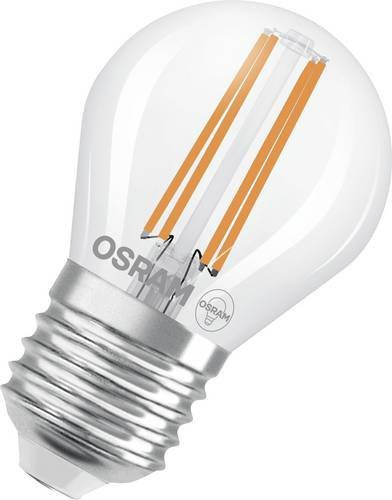 OSRAM LED Leuchtmittel E27 Tropfenform Warmweiß 3,8W (entspricht 60W) Energieklasse A, Durchmesser: 45 mm, Höhe: 45 mm - Bild 1