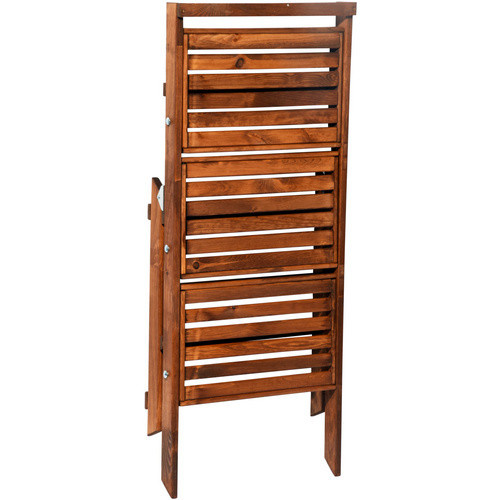 Dobar Klappbare Pflanztreppe aus Holz in Braun, B/T/H: 46 x 50 x 102 cm - Bild 4