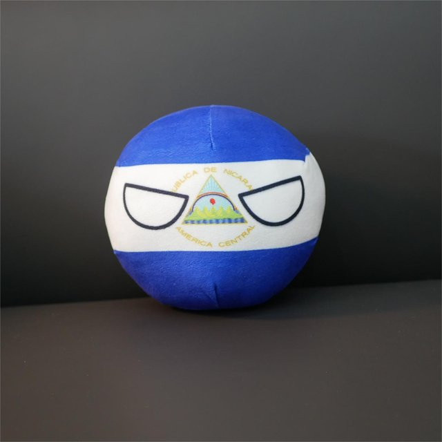 Yiran Health & Beauty Island Polandball Plüschpuppe, Nauru Südafrika Nepal Nicaragua Countryball Anhänger, 20cm - Bild 1