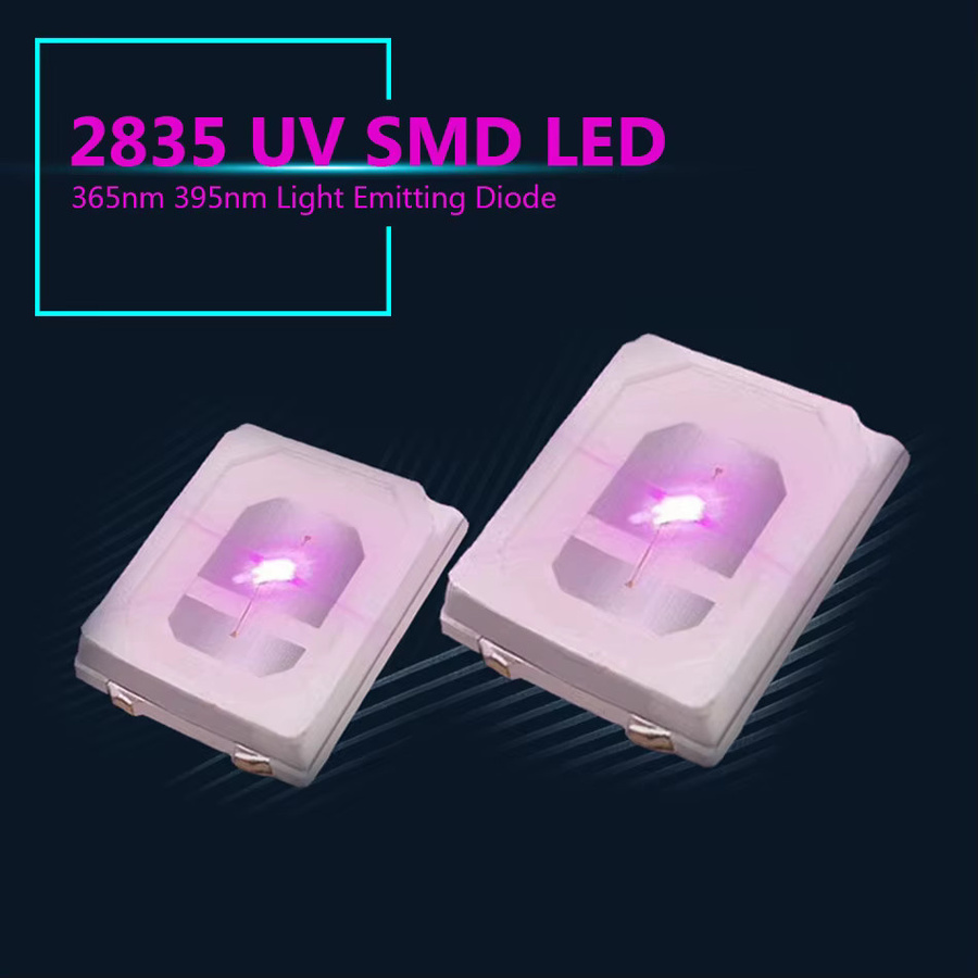 TiaoChongYi UV-Lila LED-Licht-Chips 2835 3528 SMD Ultraviolett 365 nm 395 nm 0,5 W 0,2 W - Bild 2