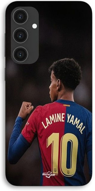Maniacase Handyhülle für Samsung Galaxy S25 FE Lamine Yamal Nr. 10 FC Barcelona Schwarz - Bild 1