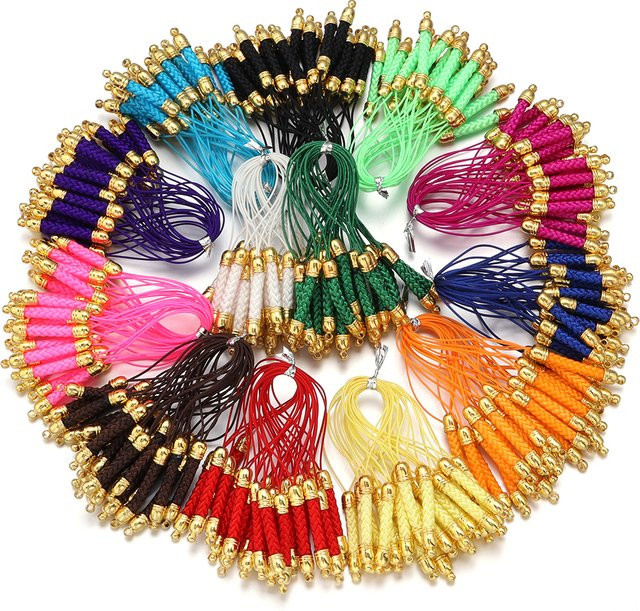 Lanyard Lariat Riemen, Messing, Goldfarbe, Unisex - Bild 1