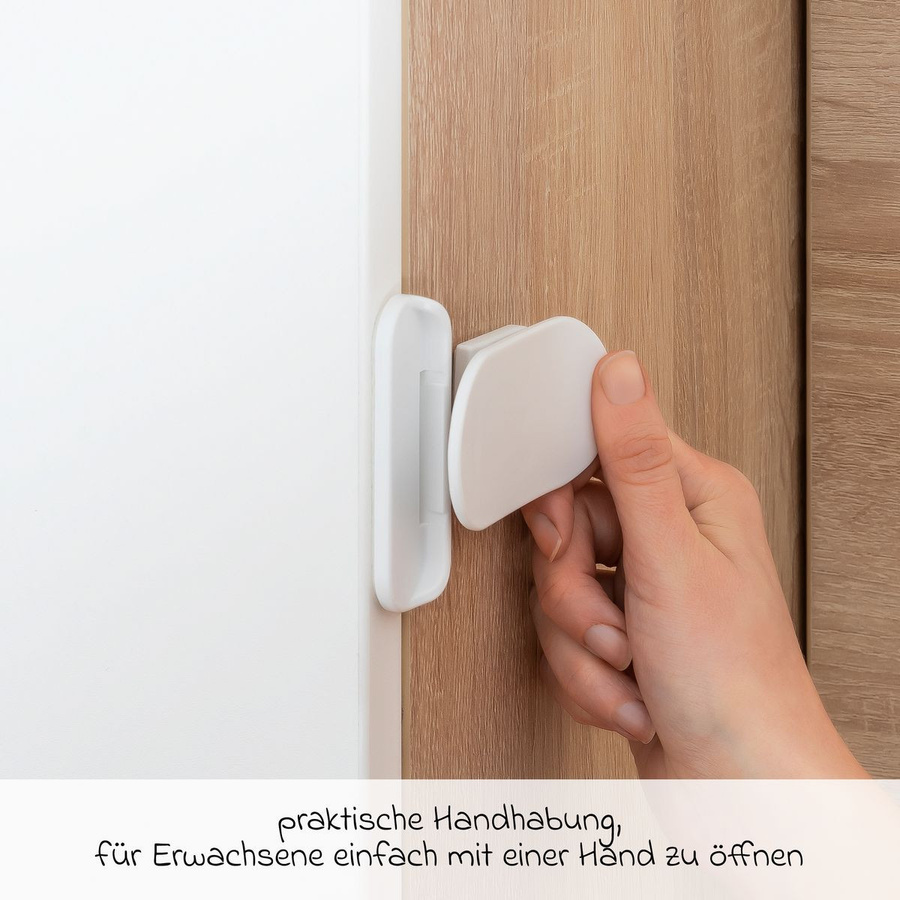 Reer Kühlschrank-Sicherung mit Klebeband in Weiß ohne Bohren - Bild 2