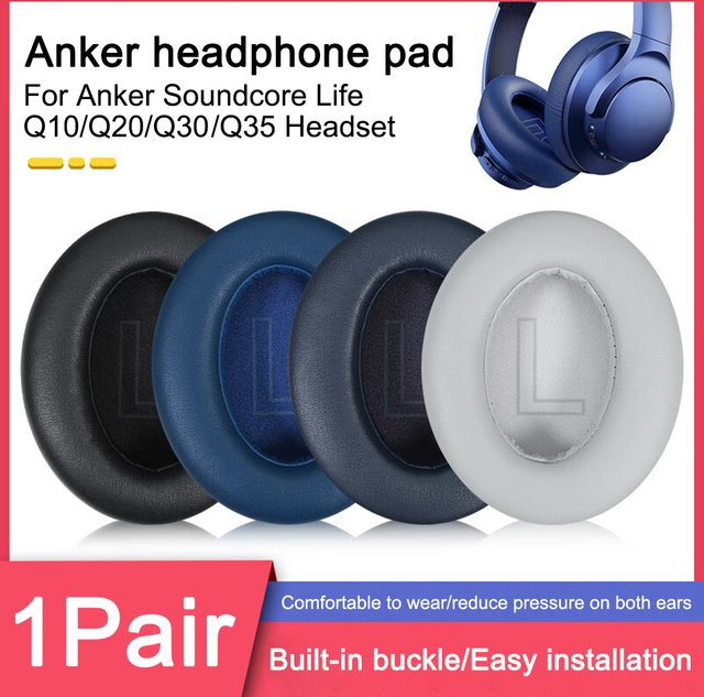 Anker Soundcore Ersatz-Ohrpolster aus Memory Foam für Life Q35 Q30 Q20 Q10 in Schwarz - Bild 1