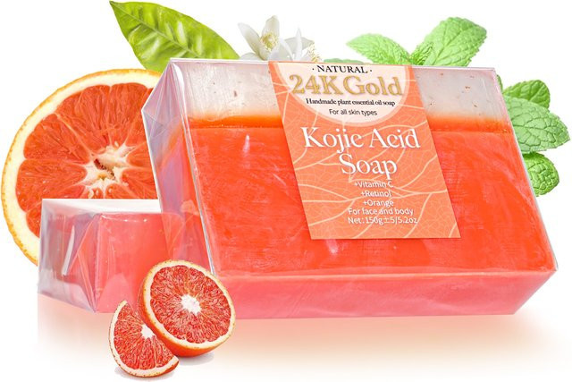 Reinigungsseife mit Kojisäure, 150g, Gesicht und Körper, Unisex - Bild 1