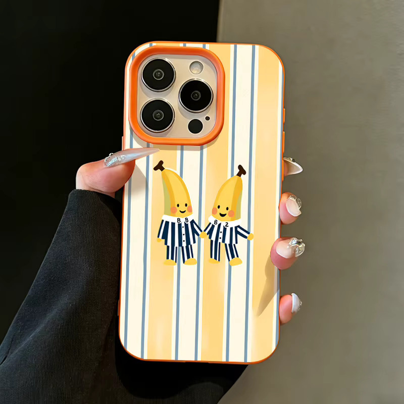 Handyhülle mit niedlichem Cartoon-Streifen-Design für dein iPhone, kompatibel mit iPhone 17 16 15 14 13 12 Pro Max, Air, XR und XS, Lychee Bumper Cover - Bild 2