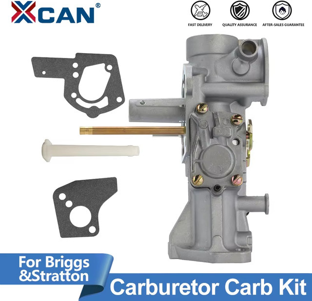 XCAN Vergaser für Briggs & Stratton 498298 495951 inklusive Dichtung in Silber für Rasenmäher und Freischneider - Bild 1