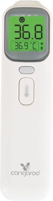 Cangaroo Infrarot-Thermometer Theo berührungsloses Körperthermometer mit automatischer Abschaltung in Weiß - Bild 1
