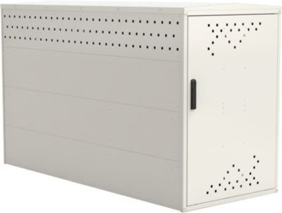 Fahrradgarage BikeBox 1 G mit Giebeldach in Grauweiß RAL 9002 von WSM - Bild 1