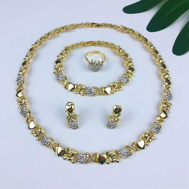 TITI Schmuckset, Halsketten-Set, Gold, Zirkonia, Damen - Bild 1
