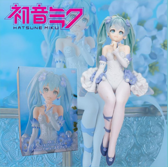 Bandai Hatsune Miku Blumenfee-Serie Nemophila Hellblaue Version, Actionfigur - Bild 1