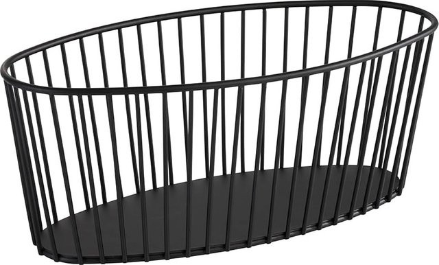 Assheuer Korb URBAN aus Metall in Schwarz - Bild 1