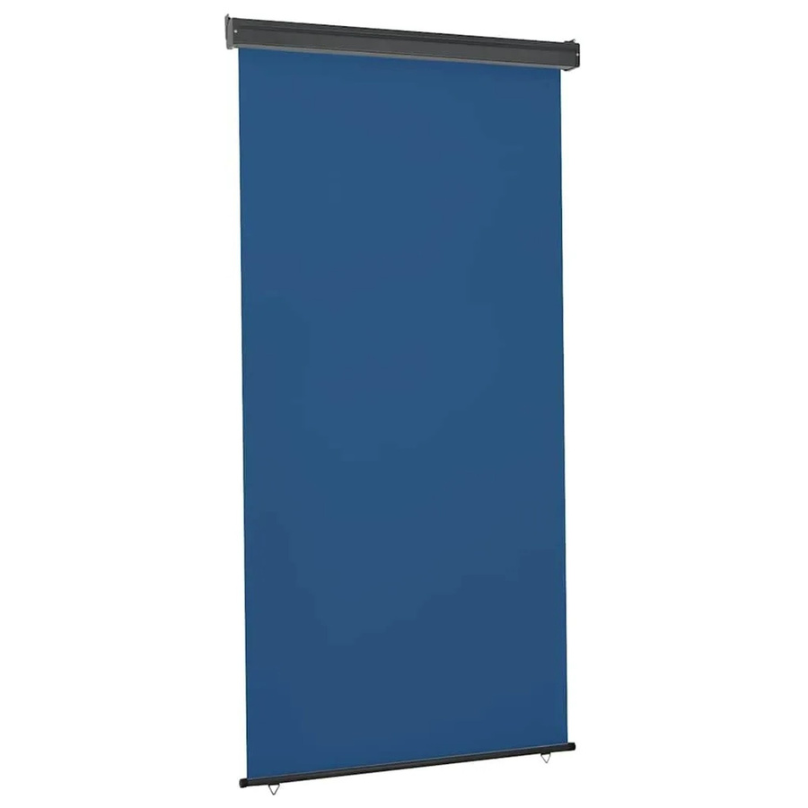 vidaXL Balkon-Seitenmarkise Blau aus Polyester, B/H: 125 x 250 cm - Bild 2