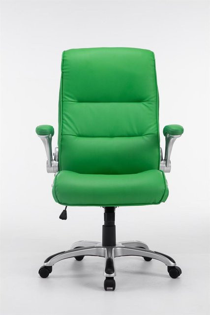 TPFLiving Bürostuhl Vila XXL Executive Chair aus Kunstleder in Grün mit Armlehnen und Rollen, B/T/H: 74 x 76 x 116 cm - Bild 1