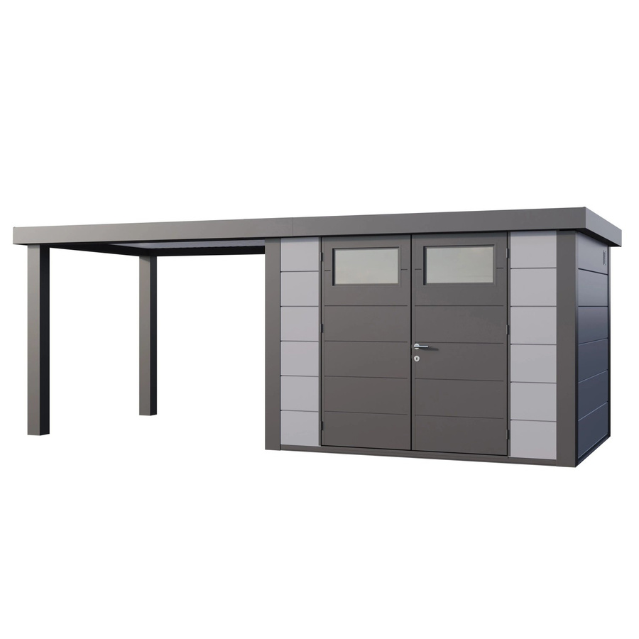 Telluria Gerätehaus Classico in Grau mit B/T/H: 602 x 258 x 219 cm - Bild 2