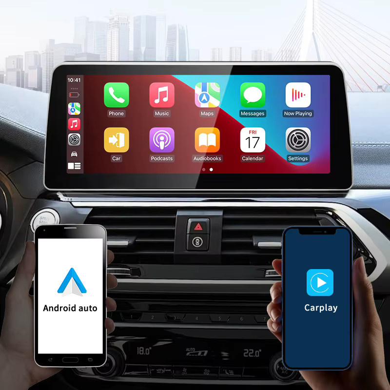 STWEI Android 14 Multimedia Player mit 12,3 Zoll Display für BMW X3 X4 G01 G02 EVO, Drahtloses CarPlay, GPS und Bluetooth, Schwarz - Bild 4
