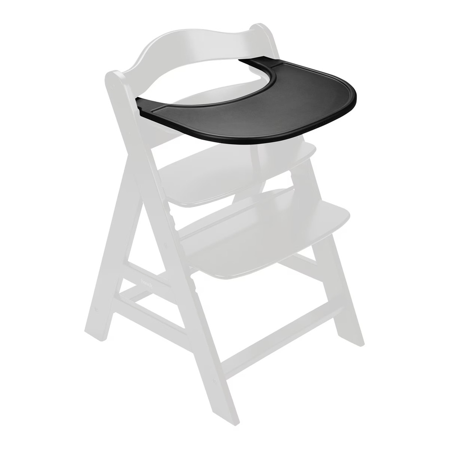 Hauck Hochstuhltisch Alpha Click Tray in Schwarz aus Kunststoff - Bild 2