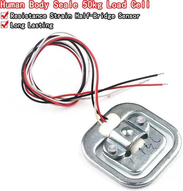 Si Tai&SH Wägezelle mit 50 kg Kapazität und Halbbrücke für Arduino, Silber - Bild 1