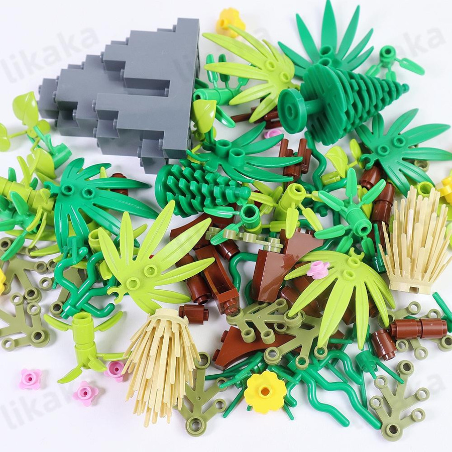 Linyi toy Baustein Zubehör Bäume Pflanzen 100-teiliges Set - Bild 2