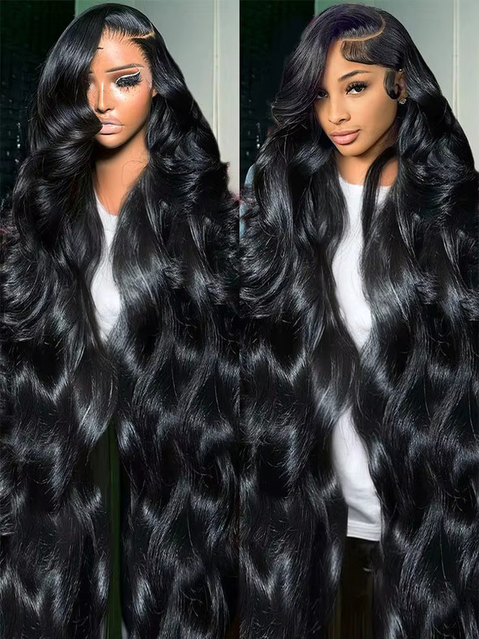 UVEOUS HD Lace Frontal Perücke, Wasserwelle, 200 Dichte - Bild 3