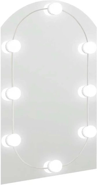 vidaXL Spiegel mit LED-Leuchten in Weiß, Bogenförmig, B/H: 60 x 40 cm - Bild 1