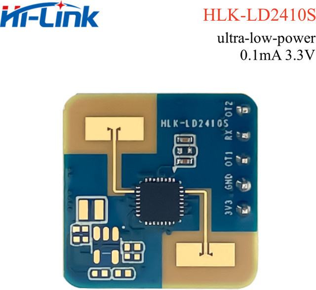 bibikoo HLK-LD2410S Radarsensor für Millimeterwellen-Anwesenheitserkennung und Bewegungsschalter mit niedrigem Stromverbrauch (0,1mA, 3,3V) - Bild 1