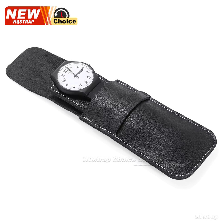 Uhr Tasche Organizer, PU Leder, Schwarz, Unisex - Bild 3
