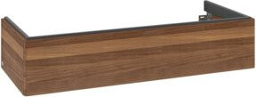 V&B Waschtischunterschrank Antao mit Auszugbeleuchtung, Farbe: Warm Walnut, B: 118,8 cm, T: 49,3 cm, H: 25,6 cm - Bild 1