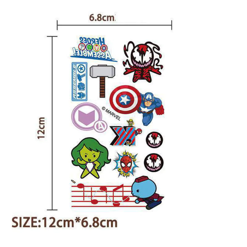 Marvel Avengers Temporäre Tattoo Aufkleber, 10-teiliges Set - Bild 2