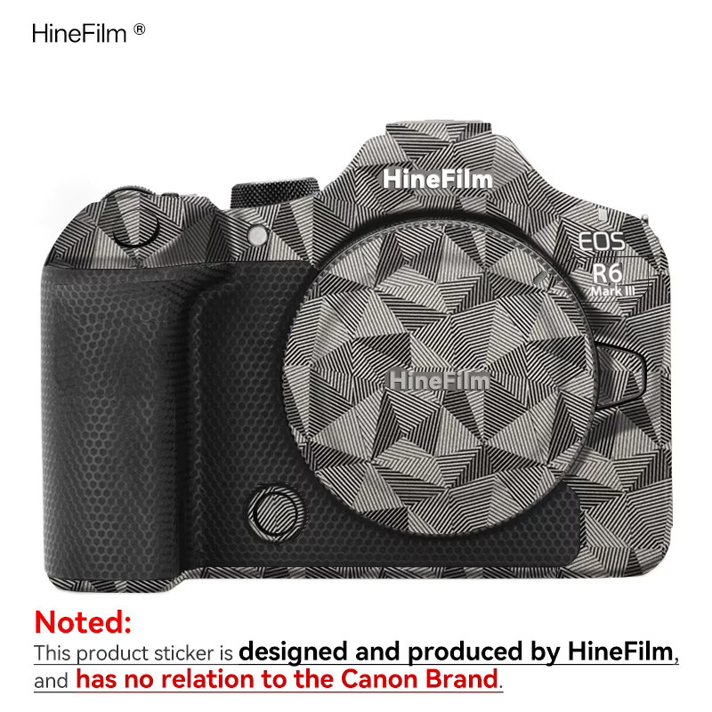 Hinefilm Skin Schutzfolie für Canon EOS R6 Mark III in Schwarz und Grau - Bild 1