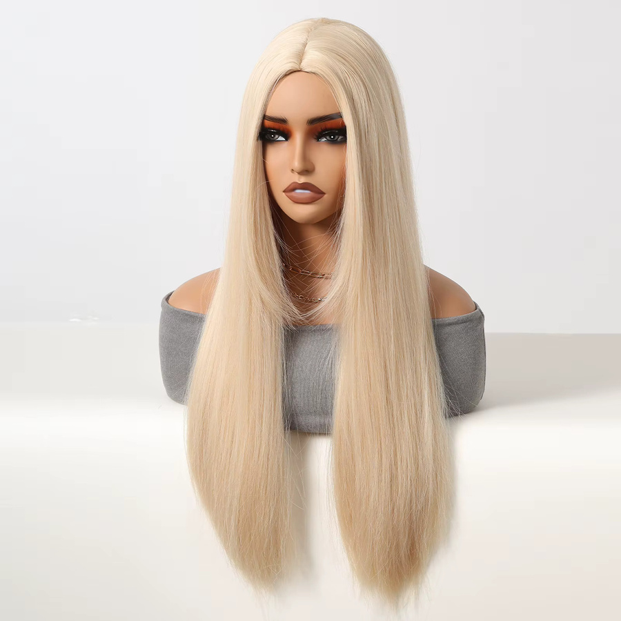 HENRY MARGU Ombre Blonde Synthetische Perücke, Lange, Gerade, Damen - Bild 2