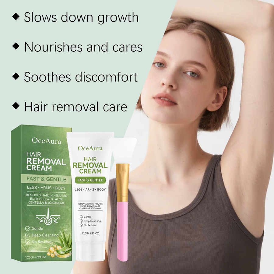 OceAura Haarentfernungscreme Aloe Vera, Unisex, Körper - Bild 2