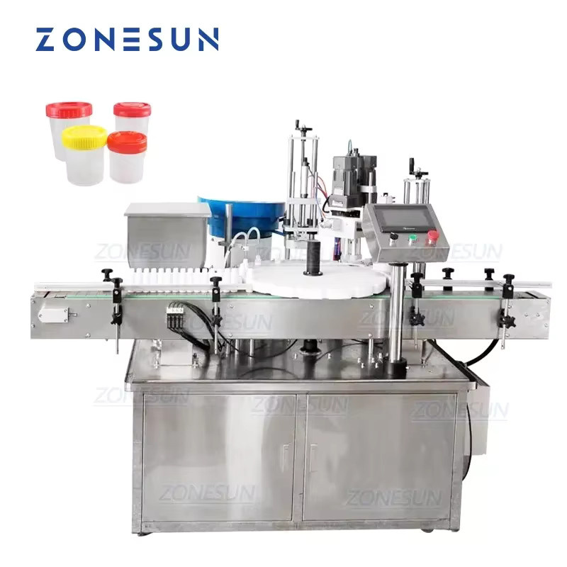 ZONESUN Automatische pneumatische Glasflaschen-Verschließmaschine für Parfüm, Bier, Trinkwasser, Milch und ätherische Öle - Bild 2