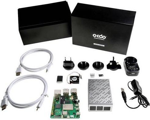 Radxa Rock 4 C+ Starter Kit mit 4GB RAM, Gehäuse, Netzteil und HDMI-Kabel in Schwarz - Bild 1