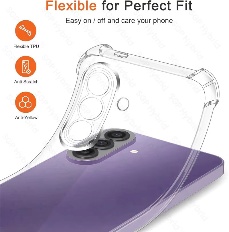Transparente Silikon Hülle für Samsung Galaxy A37 5G, stoßfeste Schutzhülle in Transparent - Bild 4