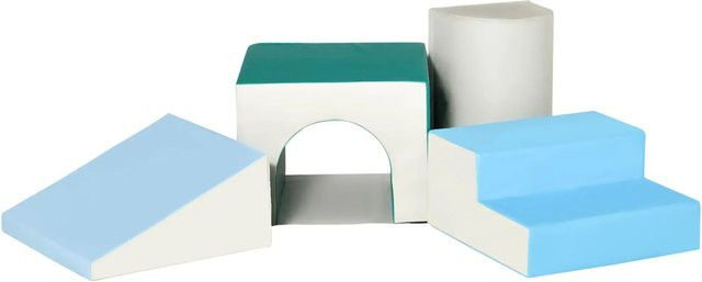 HOMCOM Kinder-Softplay-Set, Kunstleder, Mehrfarbig - Bild 1