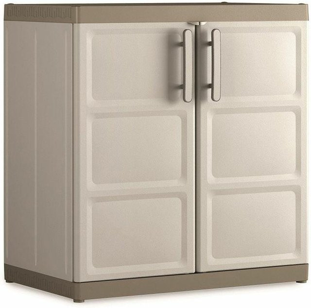 Keter Unterschrank Excellence XL in Beige aus Kunststoff mit mattem Finish - Bild 1