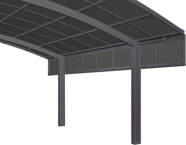 Ximax Carport Seitenwand 1 Modul Schwarz B: 50 cm, H: 49,5 cm - Bild 1