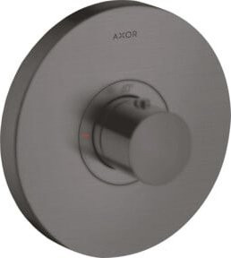 Hansgrohe ShowerSelect HF UP-THM Duschset mit Thermostat und Safety Stop in Brushed Black Chrome, rund - Bild 1