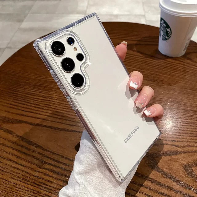 Transparente Hartacryl-Handyhülle für Samsung Galaxy S26 Ultra Plus, stoßfeste und weiche Schutzhülle, klar - Bild 1