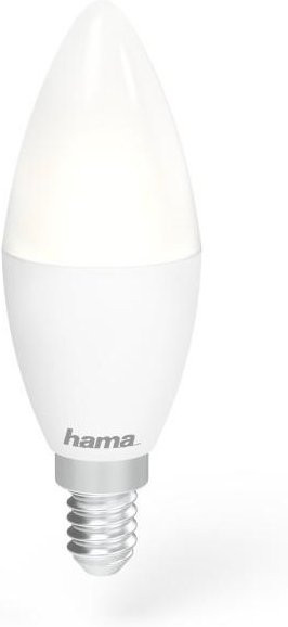 Hama WLAN-LED-Lampe Kerze, E14, 5,5W, dimmbar, Weiß, mit Sprachsteuerung für Amazon Alexa und Google Assistant - Bild 1