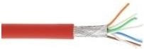 InLine Patchkabel Cat.6A S/FTP PiMf Ethernet LAN 500MHz rot 100m - Bild 1