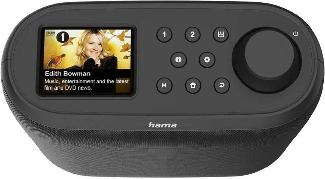 Hama Digitalradio DIR400 DAB+/Internetradio mit Bluetooth RX und App Steuerung, Schwarz - Bild 2